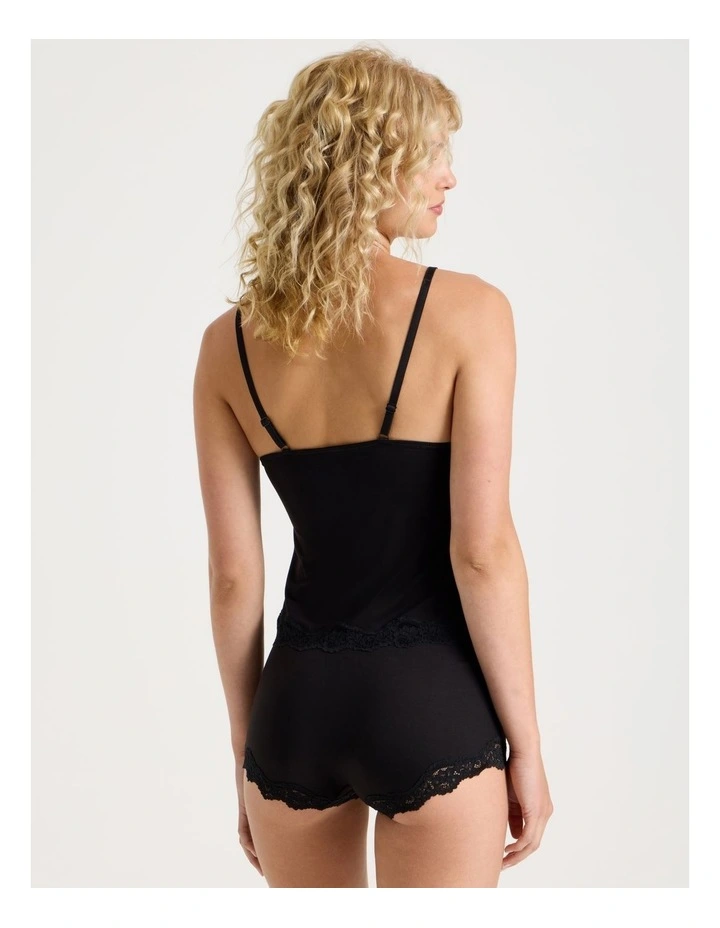 Cheeky Lace Camisole in Black image 6