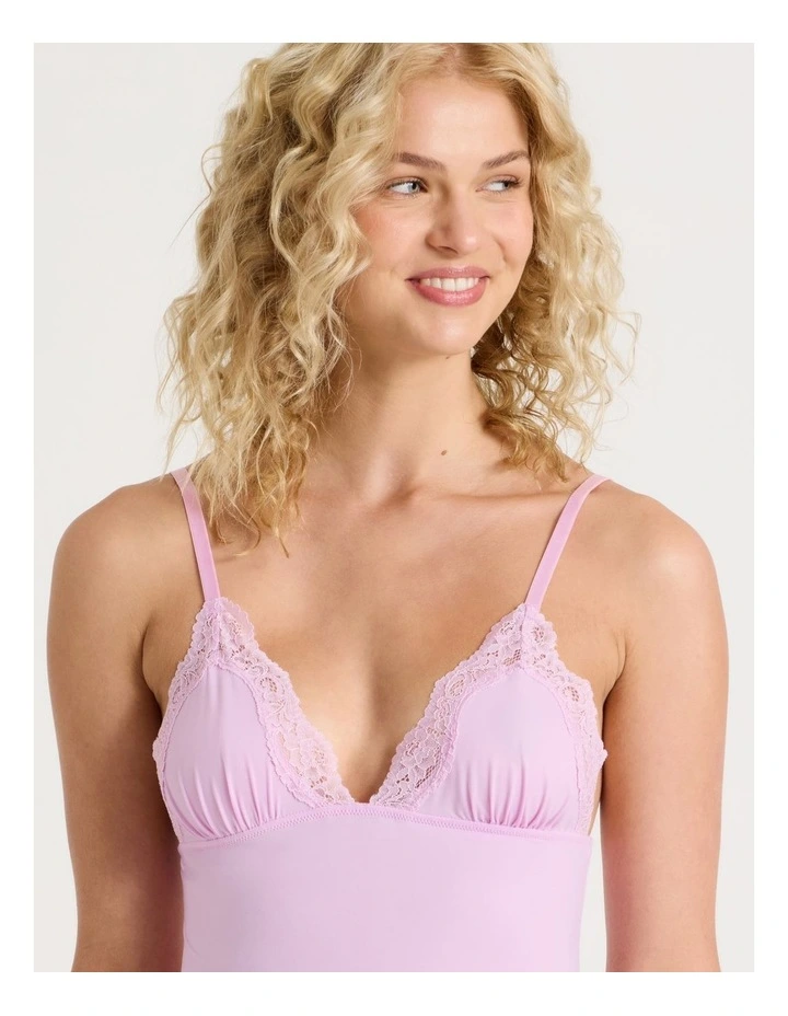 Cheeky Lace Camisole in Pink image 4