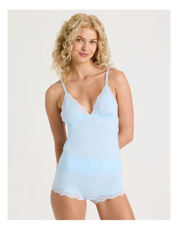 Cheeky Lace Camisole in Blue image 2