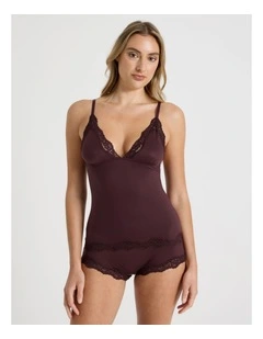 Cheeky Lace Camisole in Brown