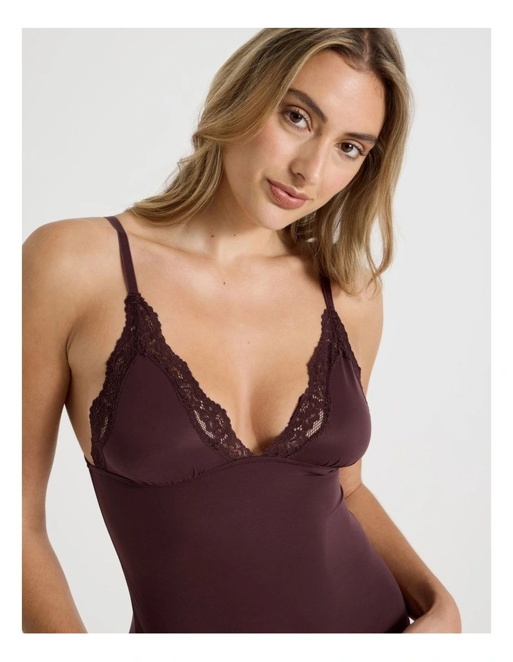 Cheeky Lace Camisole in Brown image 2