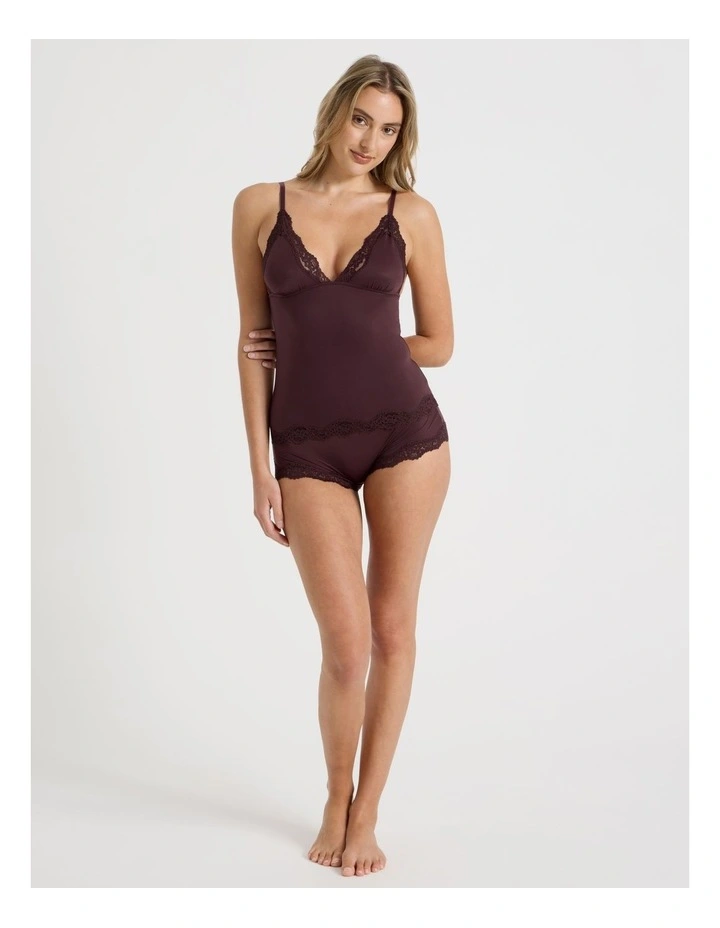 Cheeky Lace Camisole in Brown image 3
