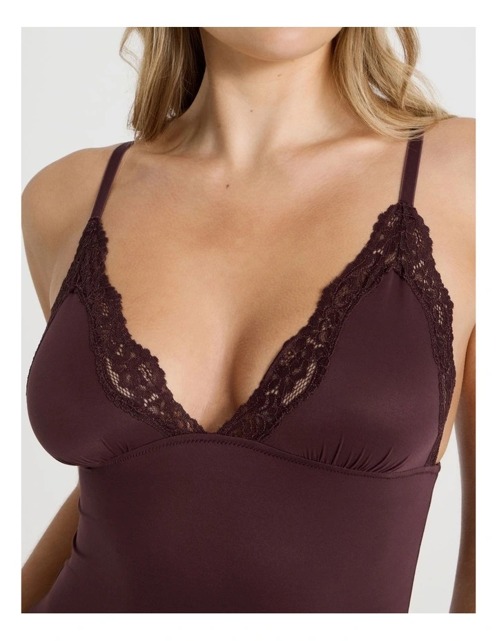 Cheeky Lace Camisole in Brown image 4