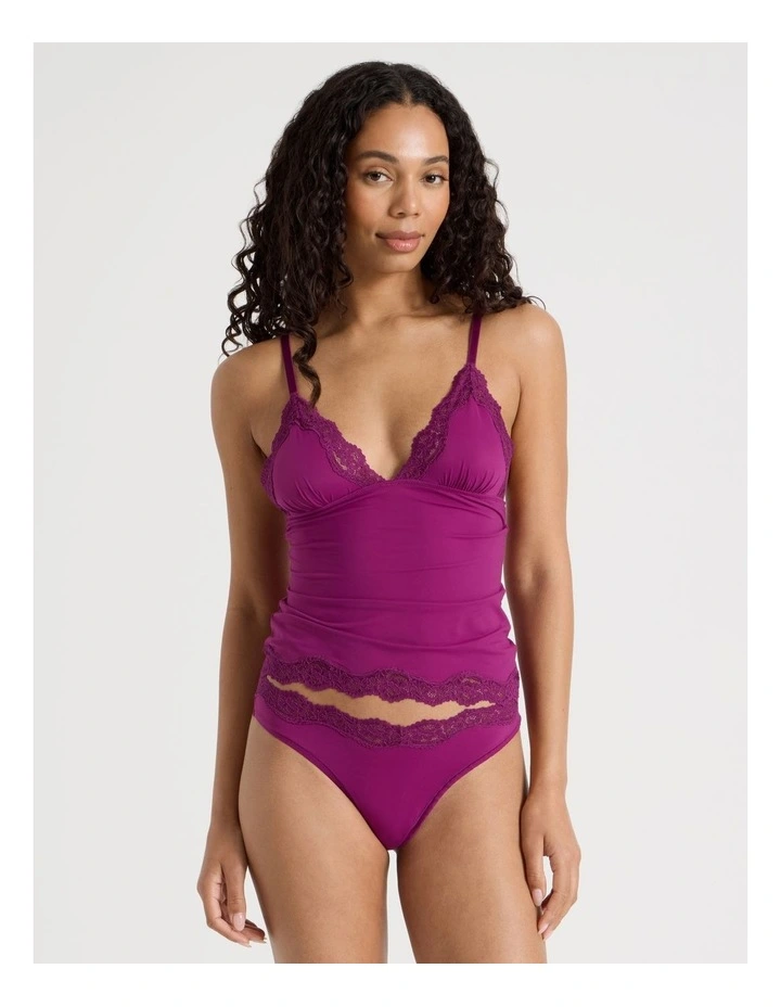 Cheeky Lace Camisole in Purple image 5