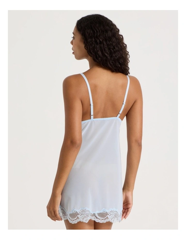 Delicate Lace Chemise in Light Blue image 6