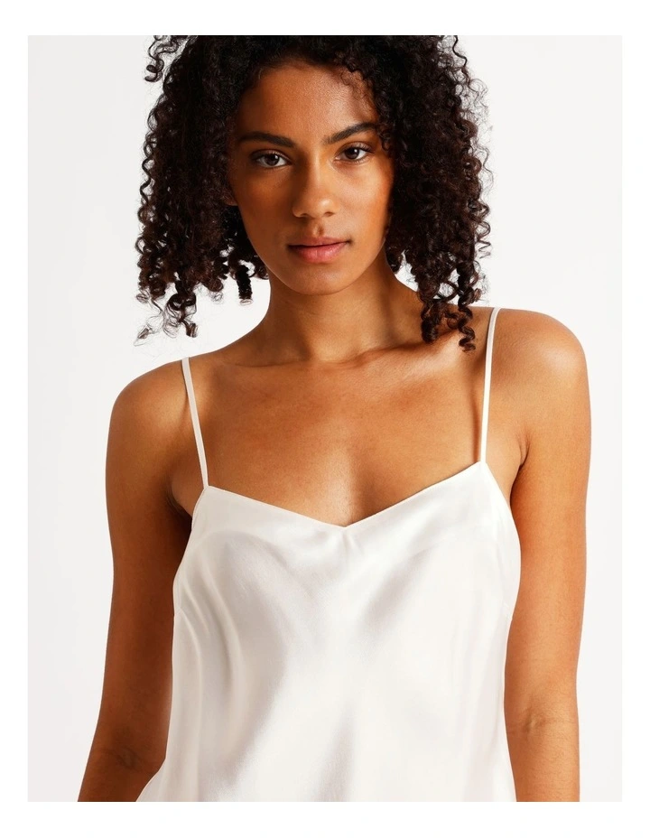 Silk Chemise in White image 2