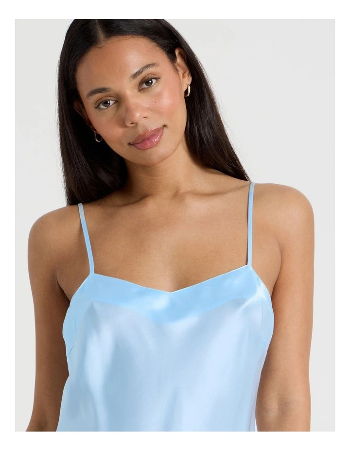 Silk Chemise in Blue image 4