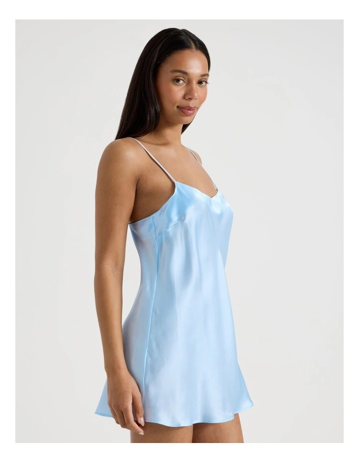 Silk Chemise in Blue image 5