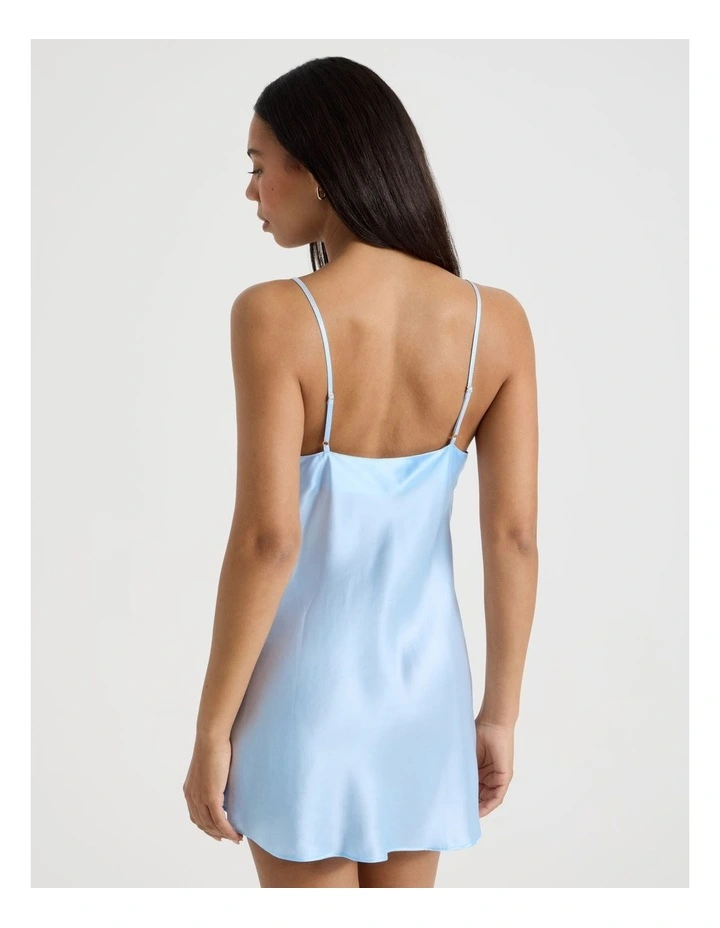 Silk Chemise in Blue image 6