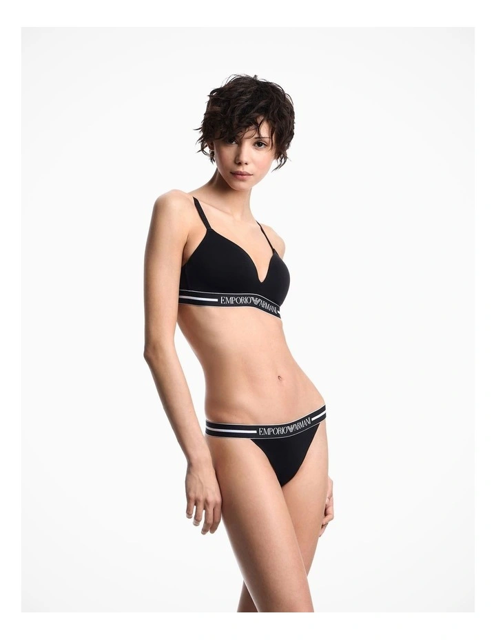 Emporio Armani 2-Pack Classic Thong- Black image 1