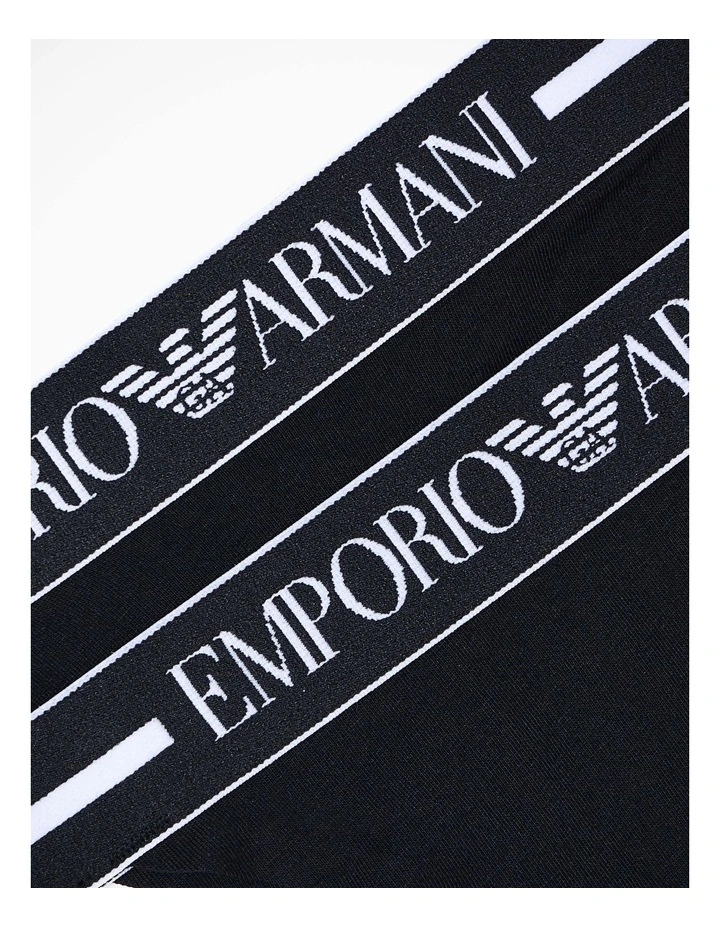 Emporio Armani 2-Pack Classic Thong- Black image 4