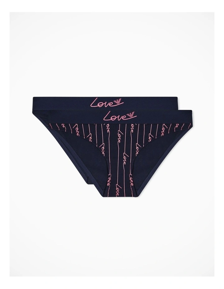 Emporio Armani Love Capsule 2-Pack Brief- Armani Blue image 3