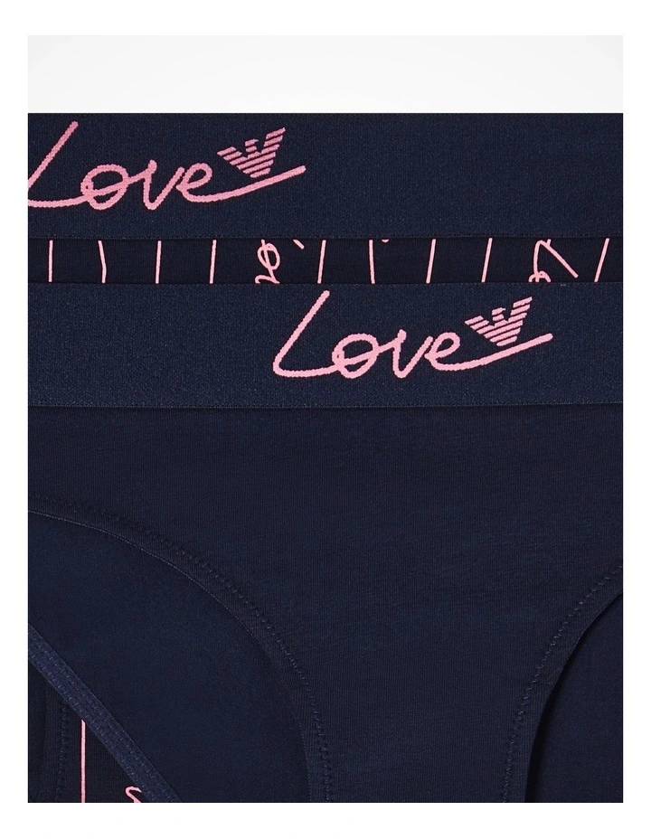 Emporio Armani Love Capsule 2-Pack Brief- Armani Blue image 4
