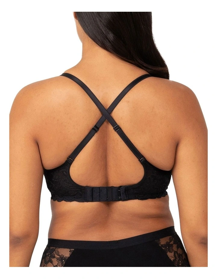 Gorgeous Mama Lace Maternity Bra in Black image 2