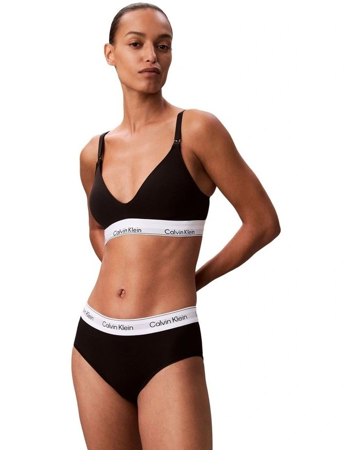 Calvin Klein Icon Cotton Modal Maternity Lightly Lined Triangle Bralette image 3