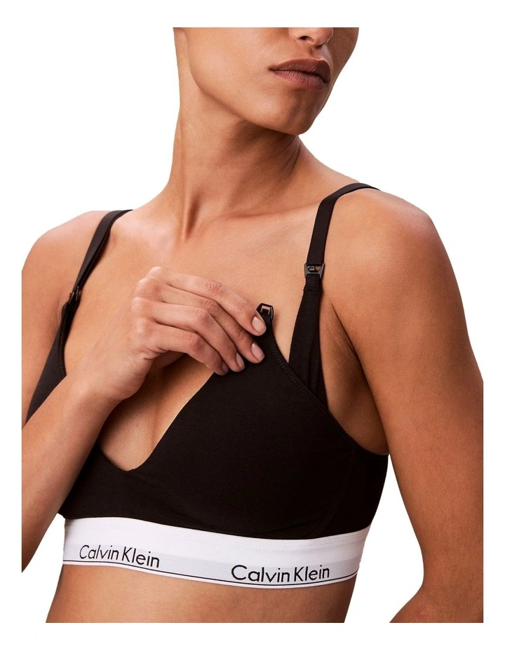 Calvin Klein Icon Cotton Modal Maternity Lightly Lined Triangle Bralette image 5
