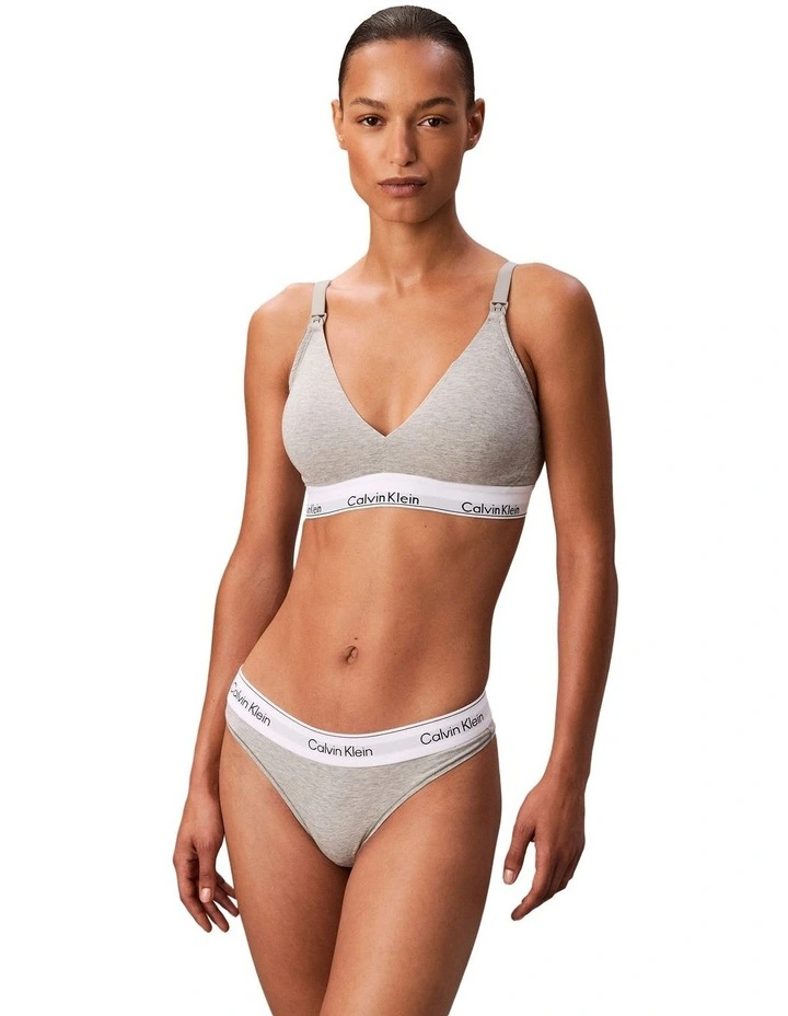 Calvin Klein Icon Cotton Modal Maternity Lightly Lined Triangle Bralette image 1