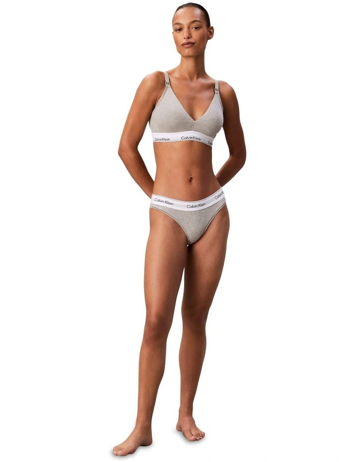 Calvin Klein Icon Cotton Modal Maternity Lightly Lined Triangle Bralette image 3