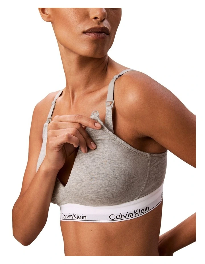 Calvin Klein Icon Cotton Modal Maternity Lightly Lined Triangle Bralette image 6