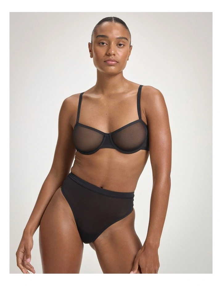 Mesh Balconette Bra image 1