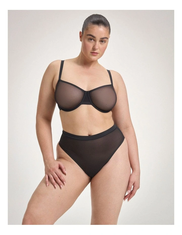 Mesh Balconette Bra image 3