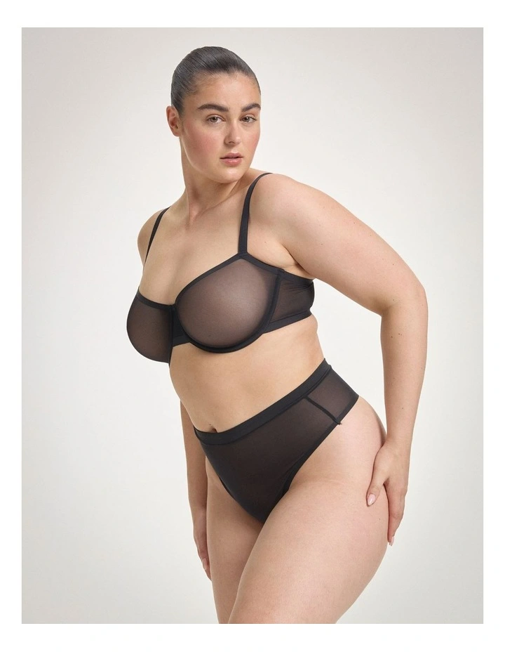 Mesh Balconette Bra image 4