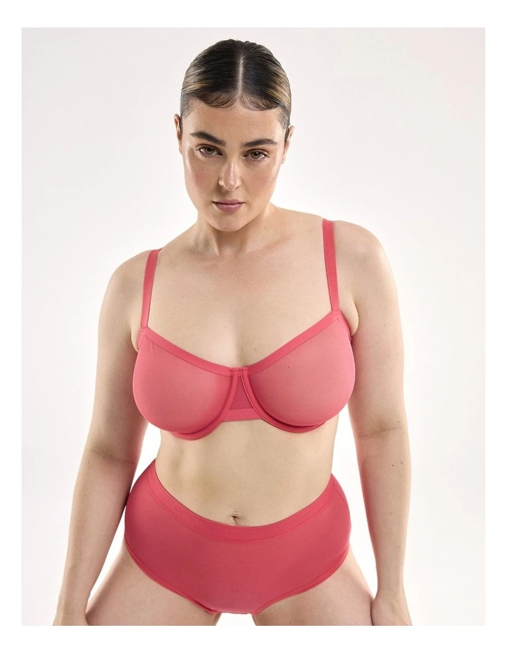Mesh Balconette Bra image 5