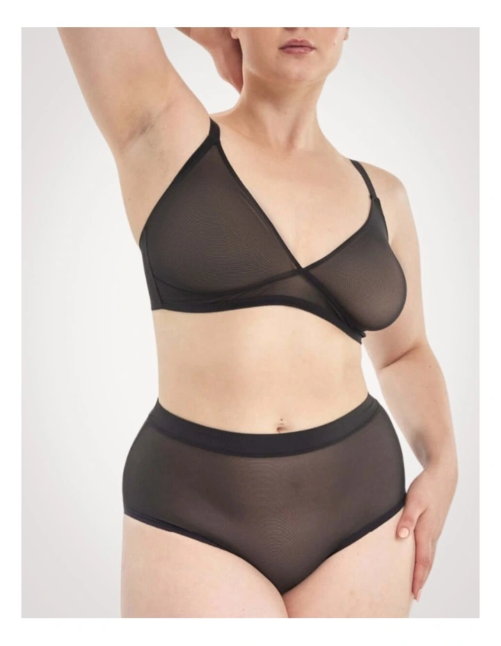 Mesh High Waist Brief image 3