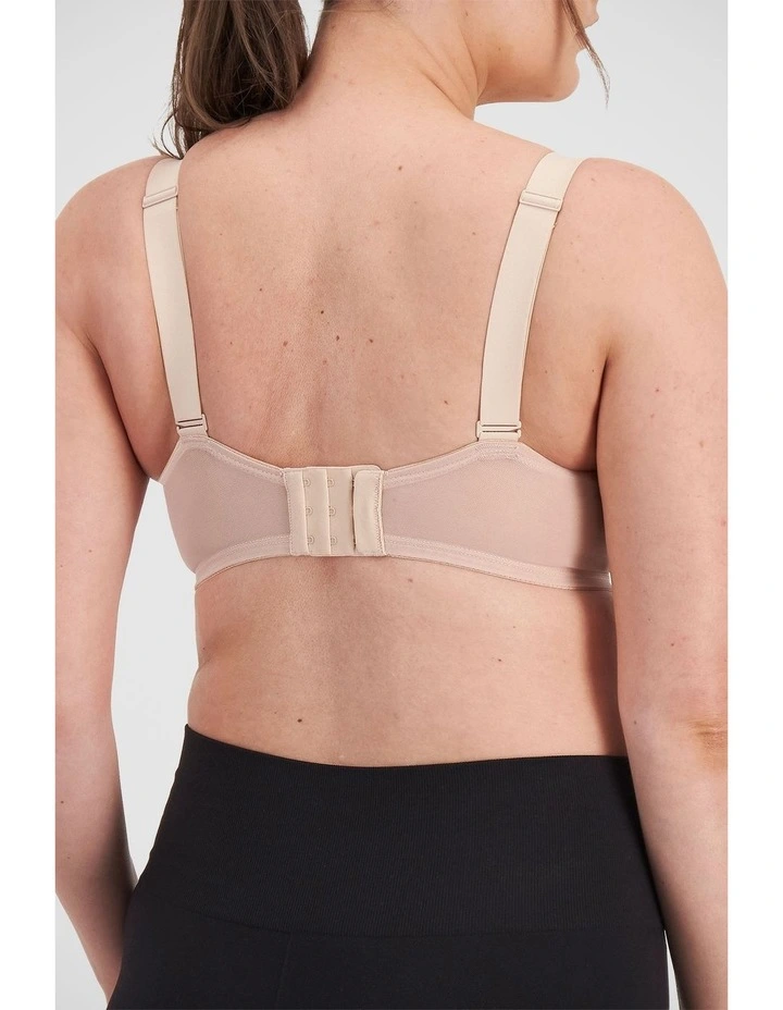 Full Support Non-Padded Sports Bra in Dusted Rose image 2