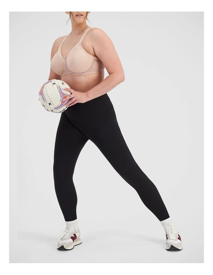 Full Support Non-Padded Sports Bra in Dusted Rose image 5
