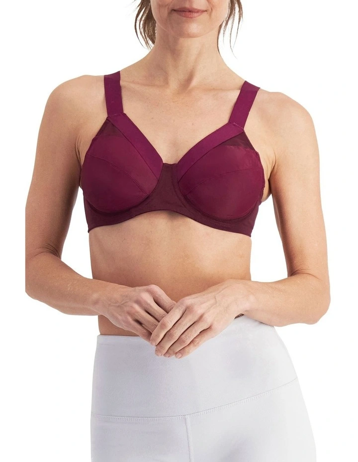 Shift Non-Padded Sports Bra in Sweet Blackcurrant image 1