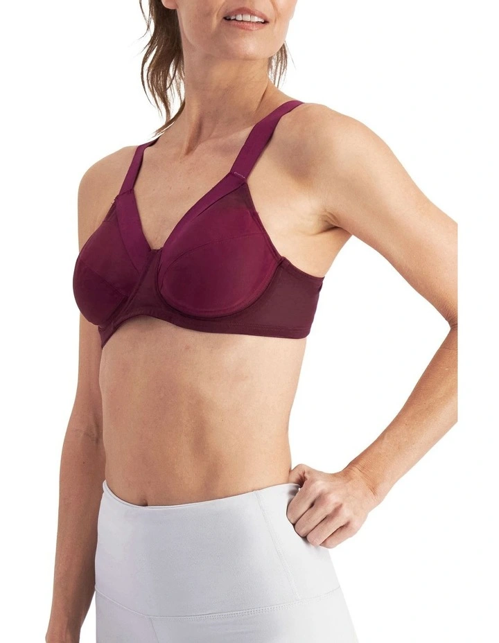 Shift Non-Padded Sports Bra in Sweet Blackcurrant image 3