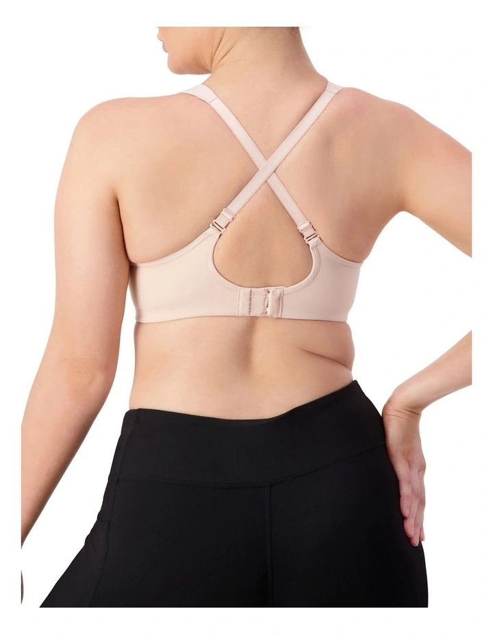 Triaction Ultra Padded Sports Bra in Fig Pink image 2