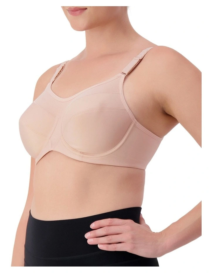 Triaction Ultra Padded Sports Bra in Fig Pink image 3