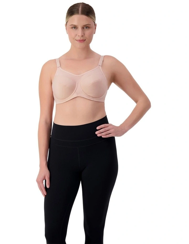 Triaction Ultra Padded Sports Bra in Fig Pink image 6