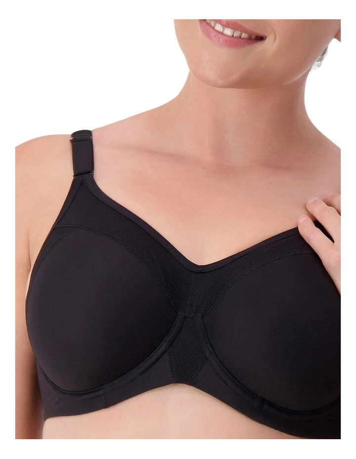 Triaction Ultra Padded Sports Bra in Black image 5