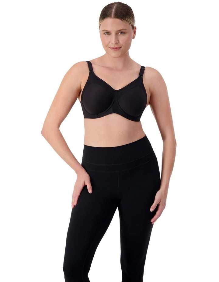 Triaction Ultra Padded Sports Bra in Black image 6