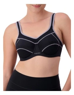 Triaction Performance Wired Sports Bra in Black