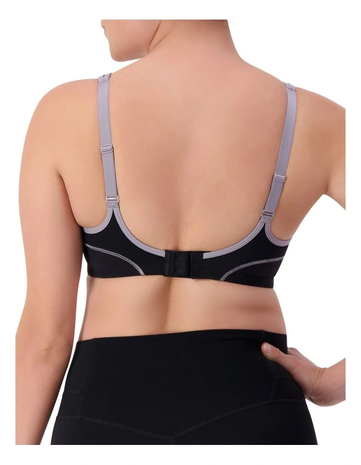 Triaction Performance Wired Sports Bra in Black image 2
