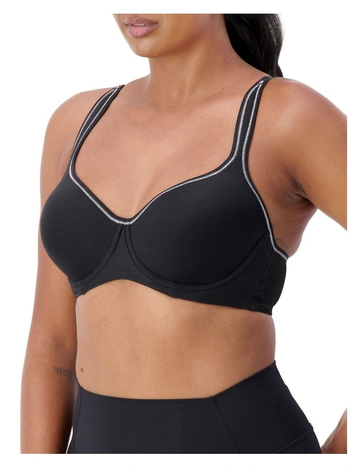 Triaction Racerback Sports Bra 2 Pack in White/Black image 5