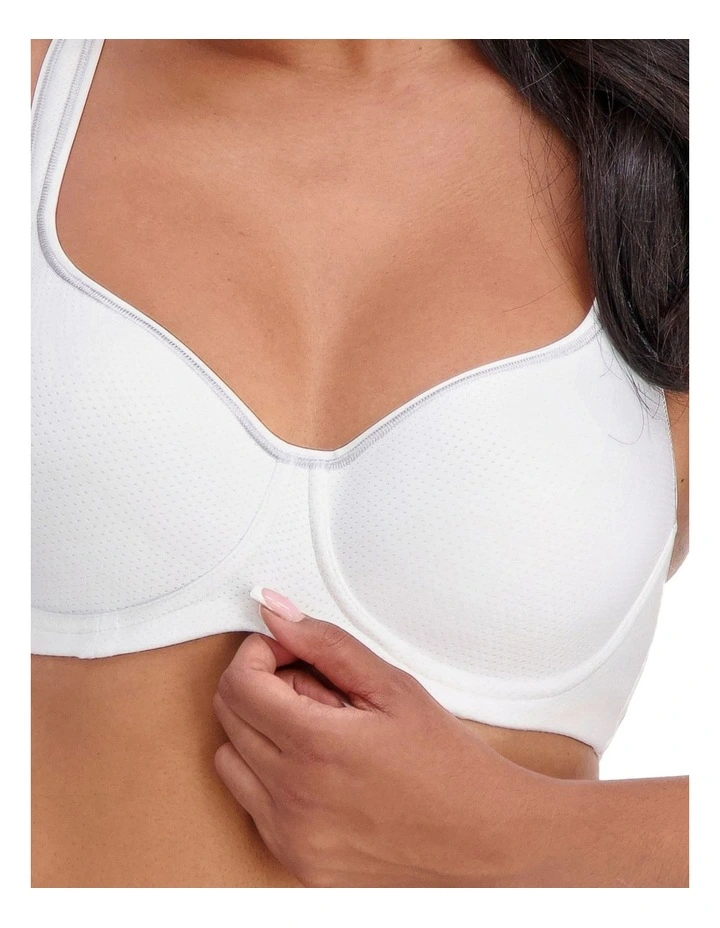 Triaction Racerback Sports Bra 2 Pack in White/Black image 6