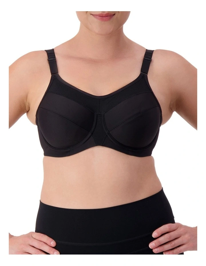 Triaction Ultra Underwire Sports Bra in Black image 1