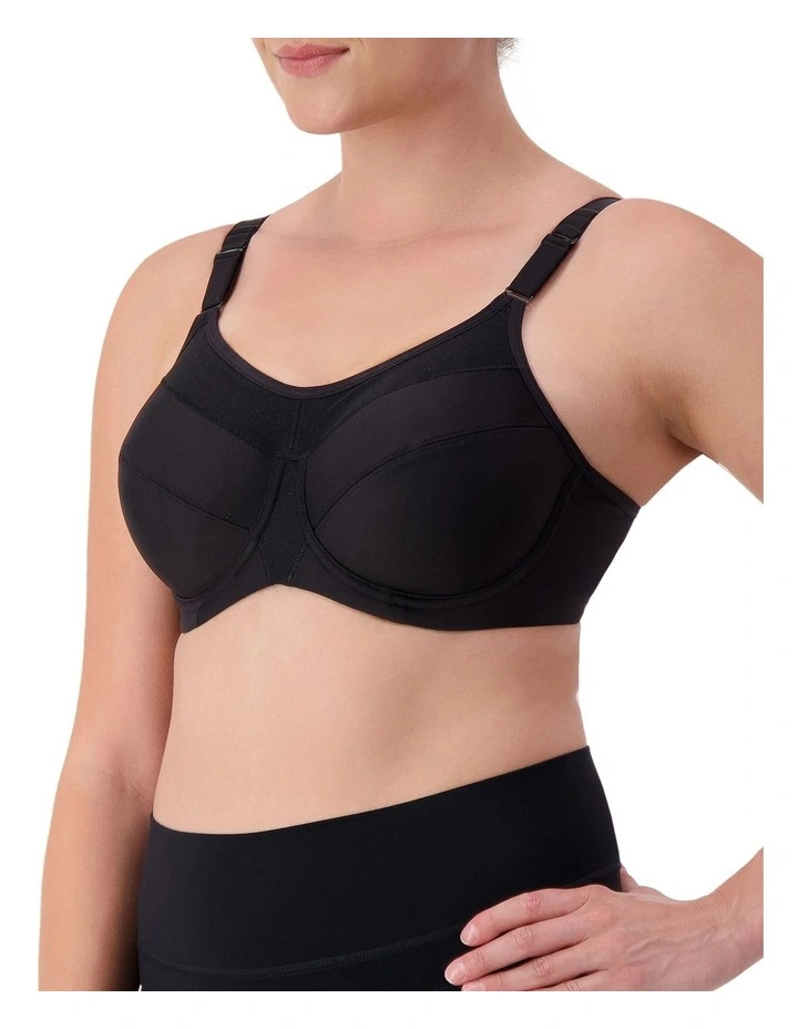 Triaction Ultra Underwire Sports Bra in Black image 3