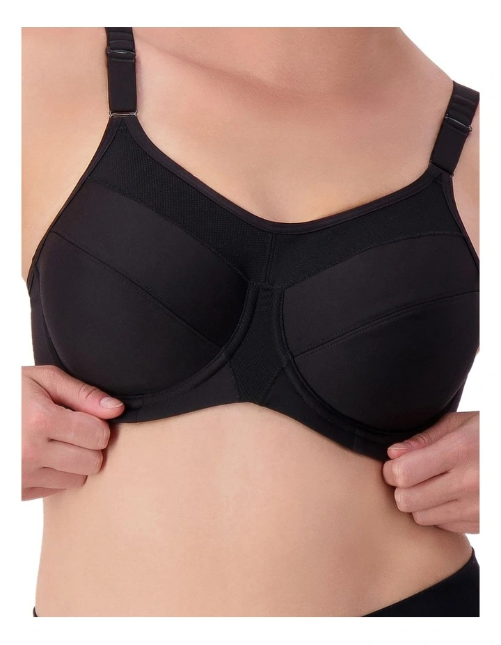 Triaction Ultra Underwire Sports Bra in Black image 5