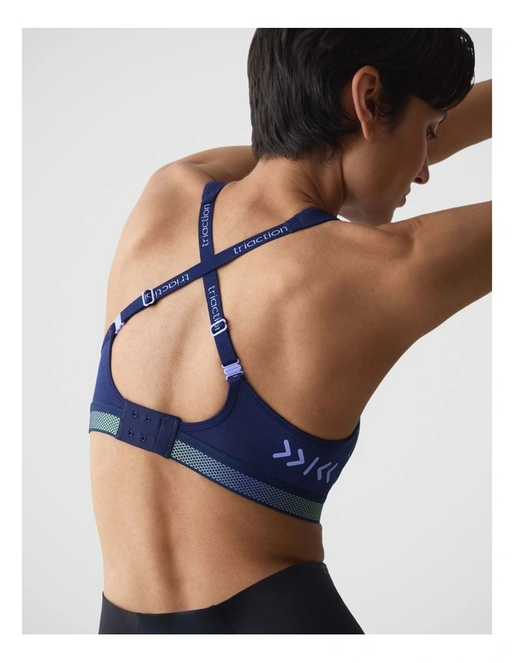 Triaction Cardio Flow Padded Bra In Navy image 2