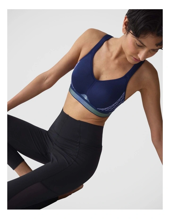 Triaction Cardio Flow Padded Bra In Navy image 4