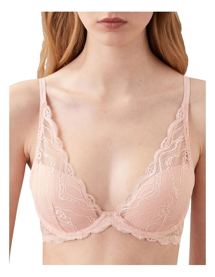 Calvin Klein Sensual Stretch Lace Lightly Lined Plunge image 1