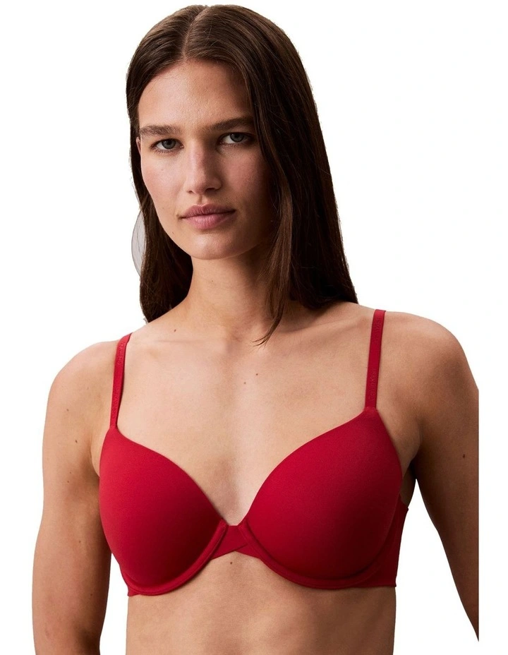 Perfectly Fit Lightly Lined Full Coverage Bra in Red image 1