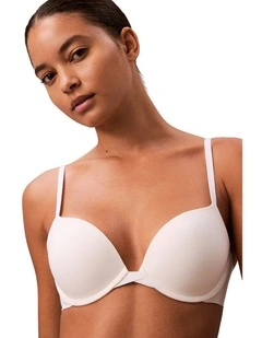 Perfectly Fit Push-Up Plunge Bra in White