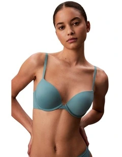 Perfectly Fit Push-Up Plunge Bra in Turquoise